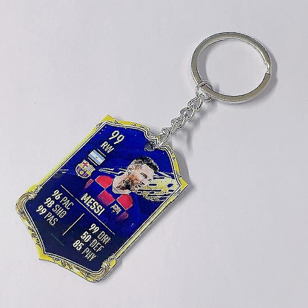 Jalkapallojoukkueen avaimenperä MM-kisat akryyliriipus Keychain Messi wins 94