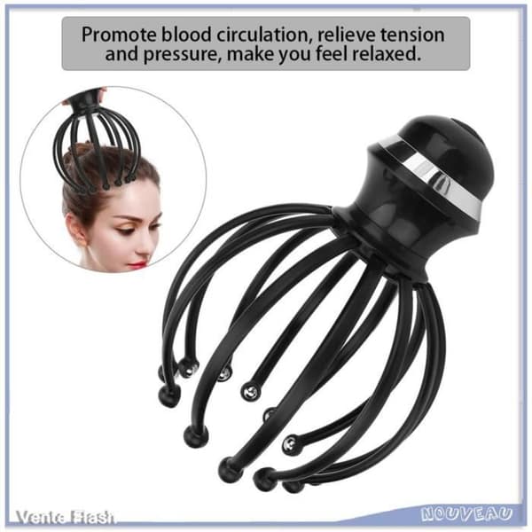 Hovedmassageklo, Elektrisk hovedmassager med vibration