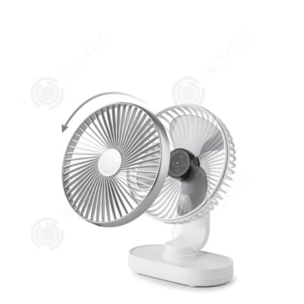 Elektrisk bordventilator - Tech Discount® - INN® - USB - 4 hastigheder - Rystende hoved