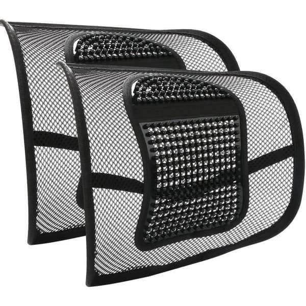Lændestøtte - Universal - 2 stk. - Ergonomisk - Mesh - Massage