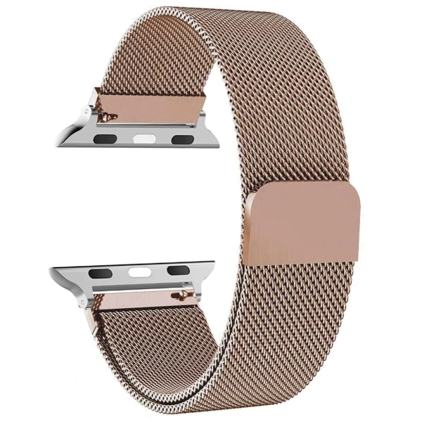 Milanese loop-rem för Apple Watch-band 44mm 40mm 45mm 49mm 41mm 38mm 42mm 44mm Armband iwatch Serie 9 3 6 5 SE 7 8 Ultra 2 starlight Rose gold 38mm/40mm/41mm