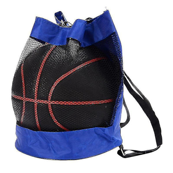Utendørs Basketball Ryggsekk Oxford Stoff Skulder Messenger Bag Basketball Bag Blue