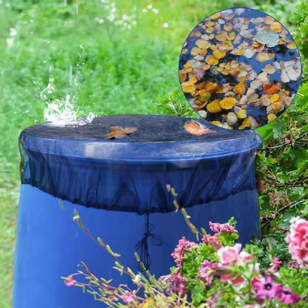 4-delt vannsamlingsnett, 60 cm regnvannsoppsamlingsnett, regnvannsoppsamler, regntanknett, vannfilter