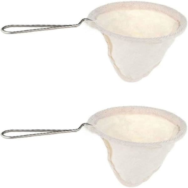 2 stk 4 tommers rustfritt stål håndtak Tabi gjenbrukbar kaffe te S DXGHC