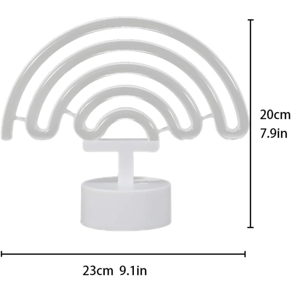 Sateenkaari Neonvalo Sateenkaari Lamppu Sateenkaari Lahjat Naisille USB/Paristokäyttöinen Neon Sateenkaari Valo Sateenkaari Lahjat Tytöille Neon Valot