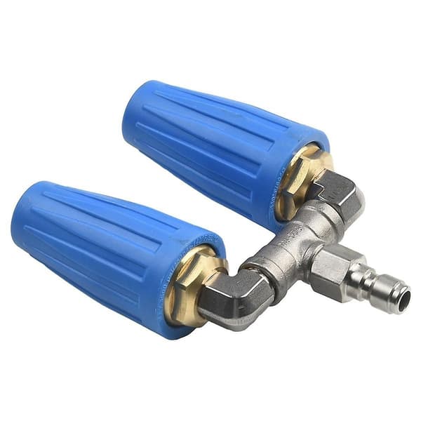 Högtryckstvätt Dubbelspets Turbo Munstycke, 4000psi Tryckroterande Dubbel Turbo Munstycke Spray Tips 1