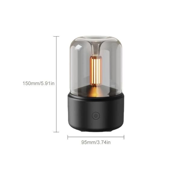 120 ml bærbar elektrisk luftfukter, kjølig tåke, LED nattlys og aromaoljediffuser