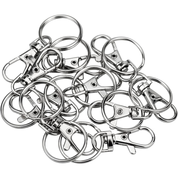 20 Kiipeilykoukkua, Pieni Kiipeilykoukku Avaimenperällä, 20 mm Avaimenperät, Avainkoukku Avainkoruille, DIY-Töihin