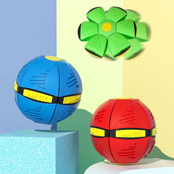 Flygende UFO Flat Throwing Disc Ball Magic Ball Toy Kid Outdoor Blå Basketball