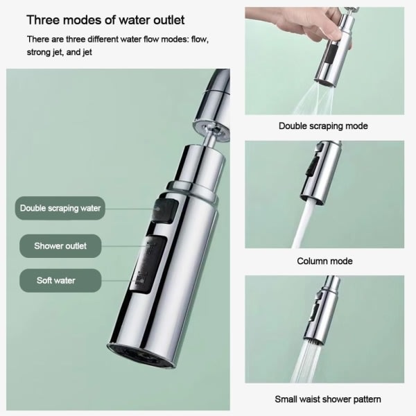 Vask kran munnstykke kraner Utvid forlenger spray munnstykke