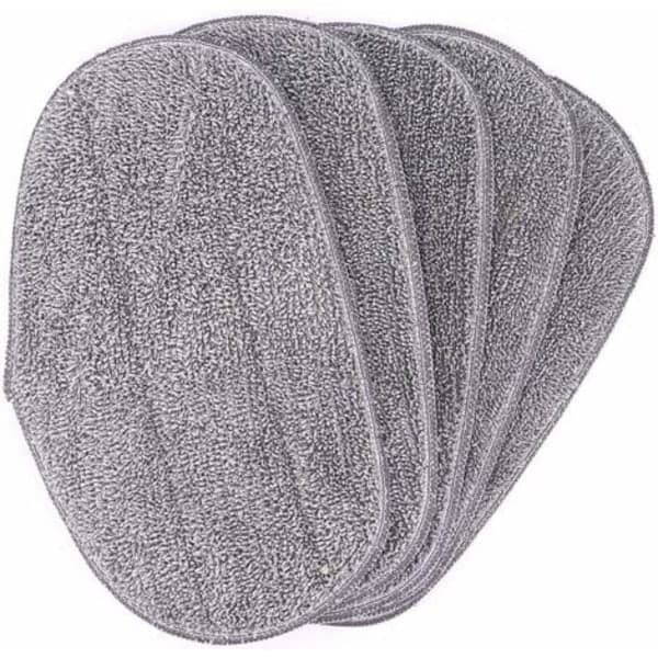 5 mikrofiber-erstatningsputer for dampmopper. Lyseblå L