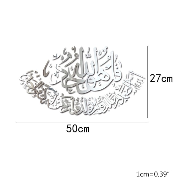 Muslimsk Islam Eid Hem Vägg Spegel Dekaler Dekorativ Set Sovrumsdekoration Självhäftande För Vardagsrumsdekor 0.1