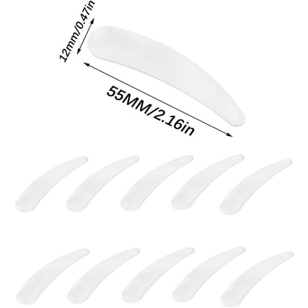 Sminkeskrapesett, sett med 10 miniskraper, maskeskraper, egnet for ulike kremer og lotioner.