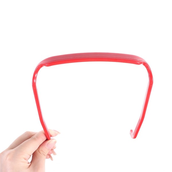 2PCS Osynlig hårrosett Tjock lockig hårrosett Red