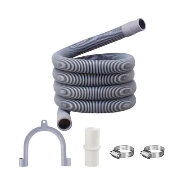Vaskemaskinslange - Universal - Hvit - Plast - Syntetisk