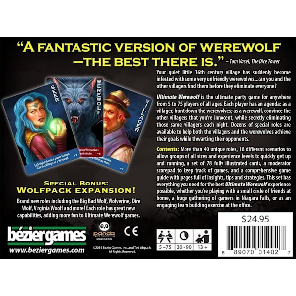 Bezier Games Ultimate Werewolf Deluxe