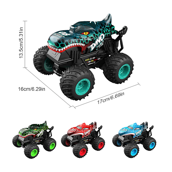 Kaukosäädöllä ohjattava auto, 2,4 GHz haihäiden monsteri-maastokuljetusautot lapsille Xams-lahjaksi, 100% uusi C