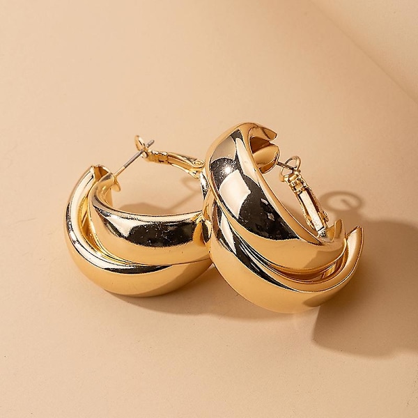 Kvinders øreringe pige stud øre Drop Lady C Rhinestones Rund Cirkel CC Geometrisk Elegant Metal Trendy e1069jin
