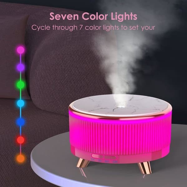 500 ml ultralyd aroma diffuser, stor kapasitet luftfukter for hjemmet med tre-look, oljediffuser