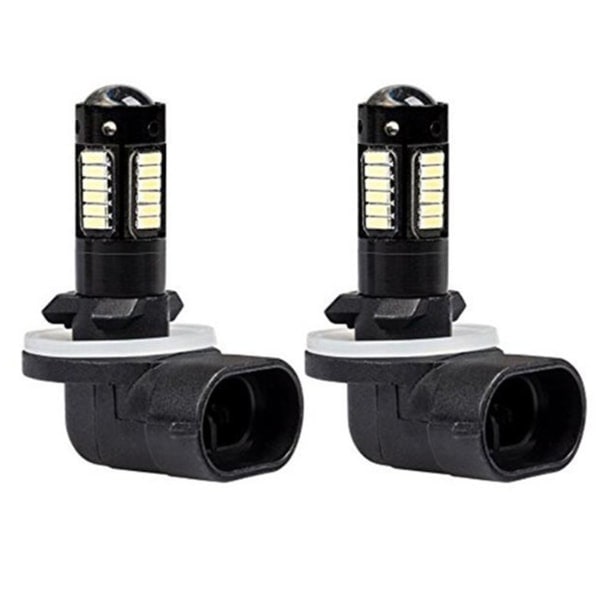 DRL-pærer 6500K hvite 30SMD 4014 881 880 H27 LED-erstatning tåkelys til bil