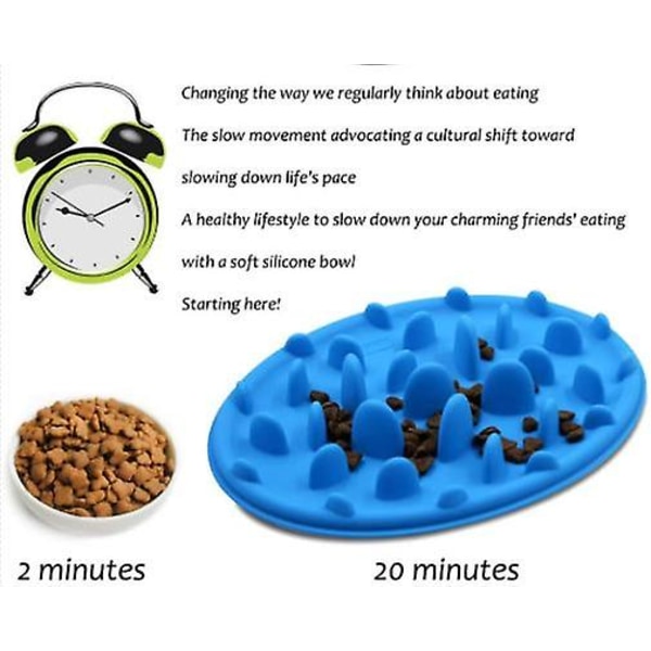 Hundskål Slow Feeder, Interaktivt Pussel Kul Silikon Halkskyddad Mat Skål