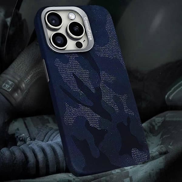 Magnetiskt Skal för iPhone 16 Pro Max, Kamouflagemönster, Stöttåligt PC+PU Telefonskal