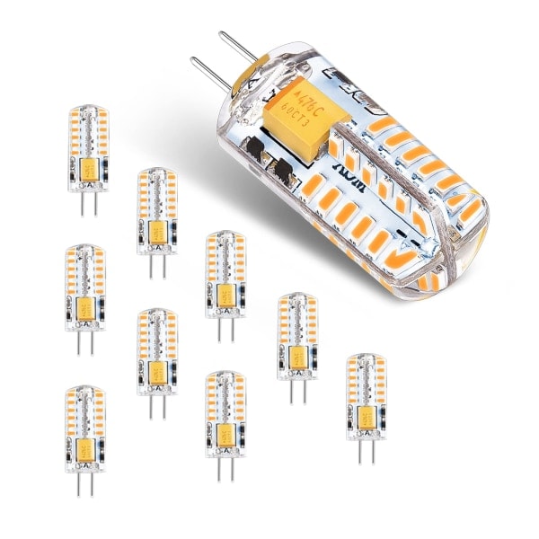 G4 LED-lampor 12V 3W Varmvitt 3000K, 300LM Ej dimbar, 10-pack