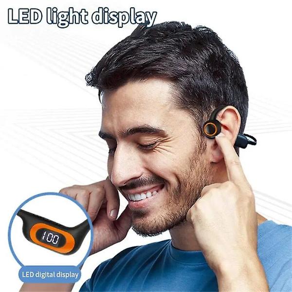 2024 Luujohtokuulokkeet Langaton Bluetooth Vedenpitävä Urheilukuulokkeet Melunvaimennus Kuulokkeet Black