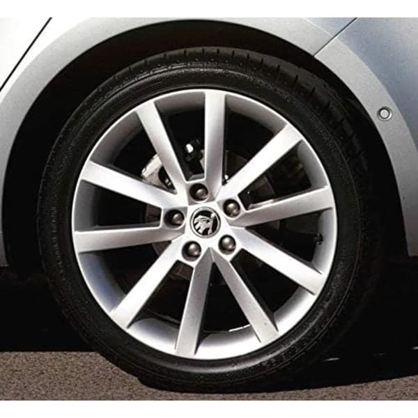 Set med 4 sorte navkapsler til Skoda 56 mm for Fabia, Octavia, Superb
