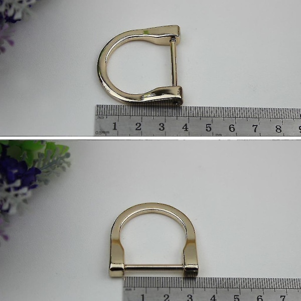 2,5 cm:n metallinen D-rengassolki, irrotettava, avattava irrotettava käsilaukku