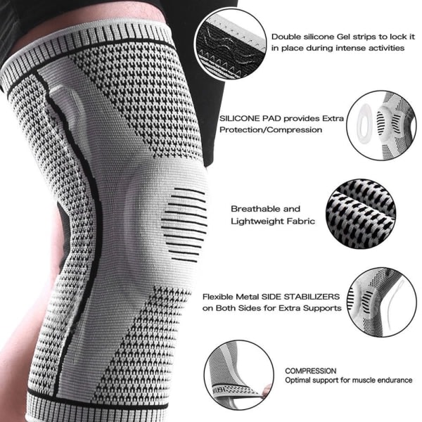 Total Compression Orthotics Knee Sleeve Brace Sport Knee Protector