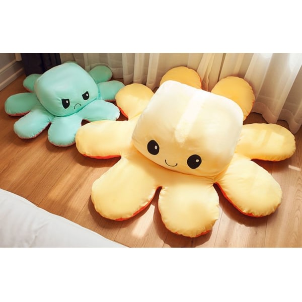 Super stor Flipped Octopus Dobbeltsidig Flipped Doll Octopus Doll cm 90