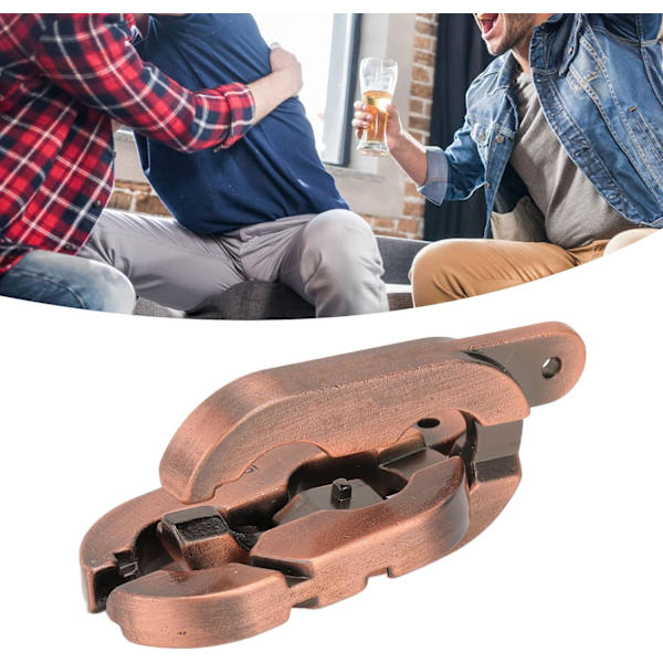 Hjärngymnastik Pussel Metall Pussel Ringar Lås Upp Interlock Spel Mind Pussel för Festgåva Vuxna Utmaning(Legering)