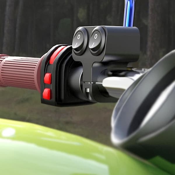 Universal 12V Motorcykel Styre Dubbelkontrollbrytare För Strålkastare Indikator Double Switch 3 Wire