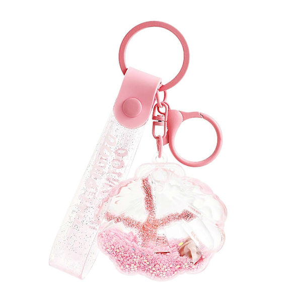 1. Nøkkelring med havtema 2. Nøkkelpynt med skjell 4. Nøkkelringdekorasjon inspirert av havet Pink