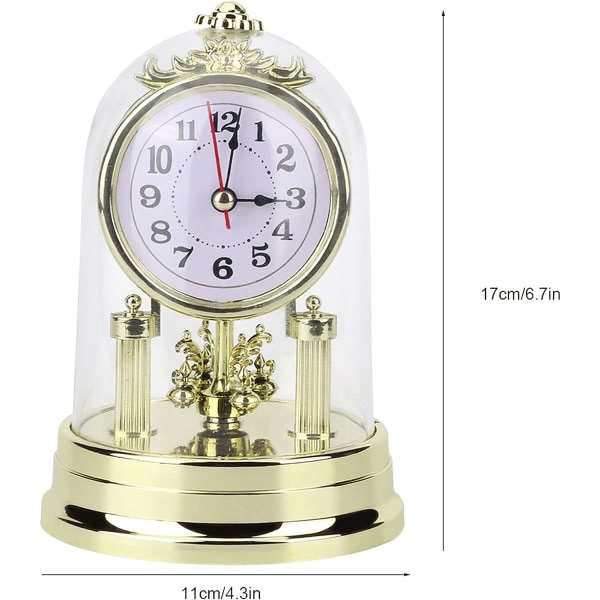 Table Clocks, European retro style living room clock, digital alarm clock, antique silent table clock