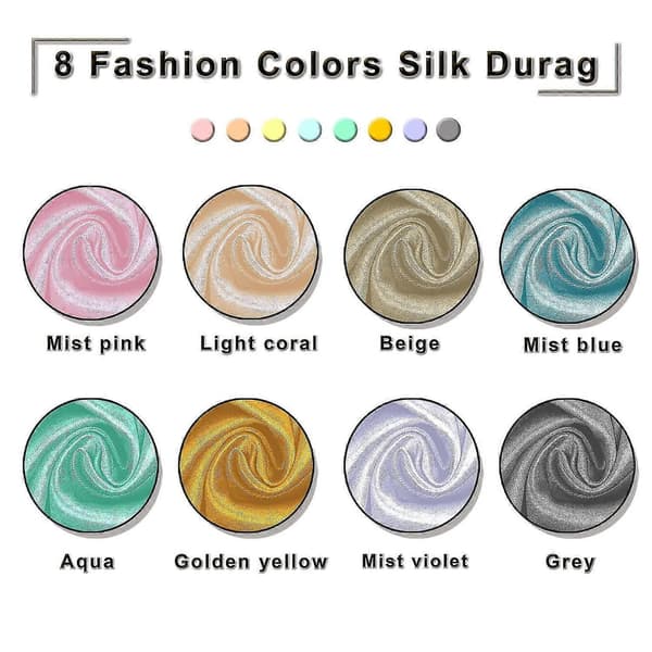 8 stk Silke Durags, Silke Durag