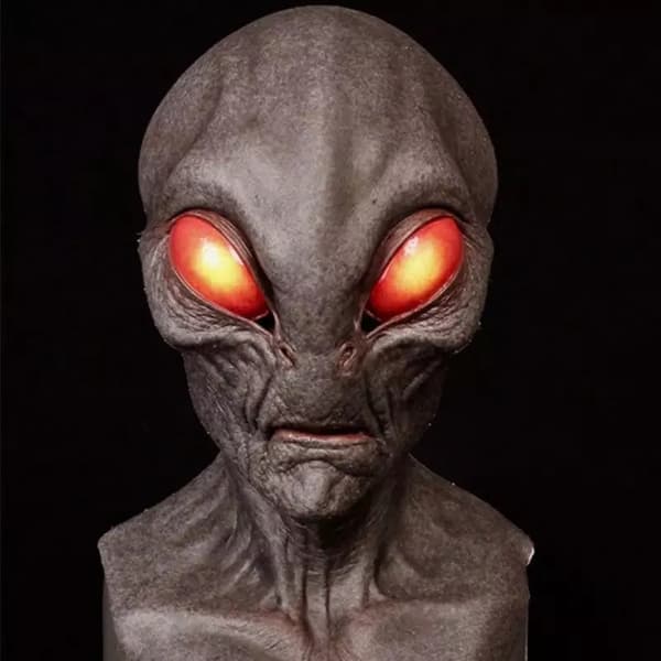 Alien Mask Hodeplagg Halloween Cosplay Festrekvisita 4