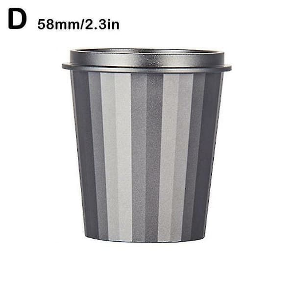 Kaffedoseringskop Snusekrus Pulverføderdel til 58 mm maskine (sølv+grå) (1 stk.)