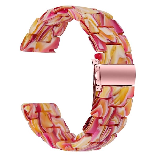 Udskiftningsrem til Garmin Vivoactive 4 - 22mm Vandafvisende Resin Urrem Red Style R Garmin Vivoactive 4