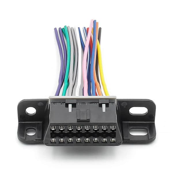 Fuld 16-benet J1962F OBD2 hun til han DIY fast ledningsnet adapter stik dash port kabel
