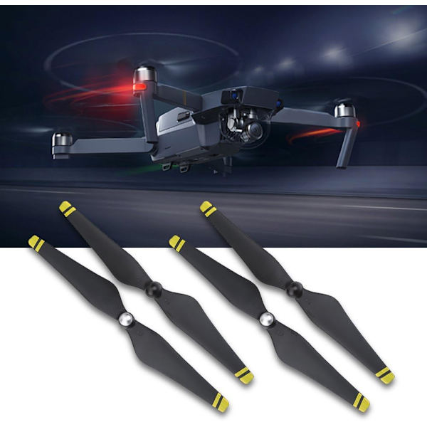 4 kpl potkurin lapaa, hiilikuidulla vahvistetut potkurin lapaa DJI Phantom 3 -lennokkiin (keltainen reuna)