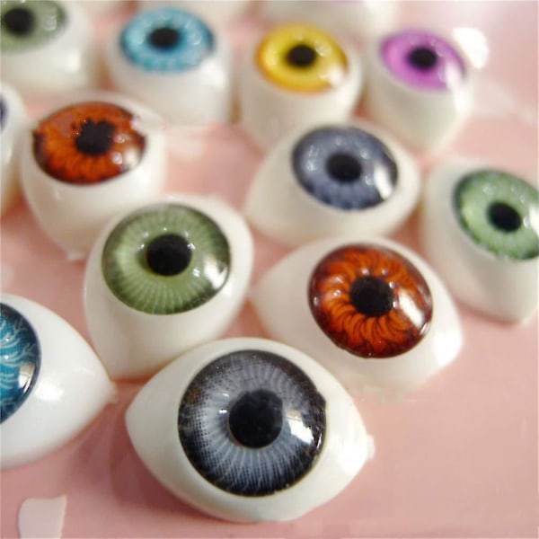 100 kpl Doll Eyes Askartelu silmämunat itse ompelemiseen askartelu Nukke karhu Eläinten täytetyt lelut Tarvikkeet soikea