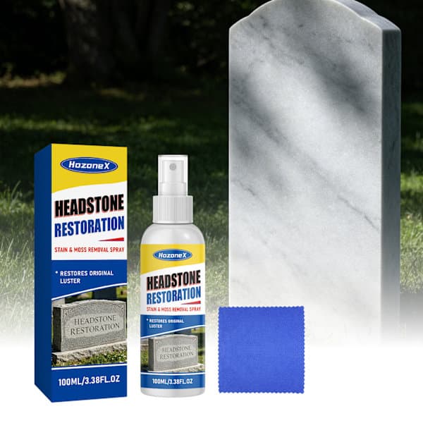 Gravsten Restaurering Pletfjerning Mosfjernelse Spray Effektiv Gravstensrens Restaurerer Fjerner Snavs Mos 3pcs