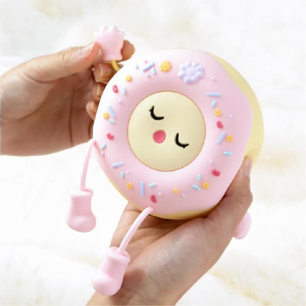 Donut Nattlys USB Soverom Telefon Atmosfære Lys LED Lys Klappelys B