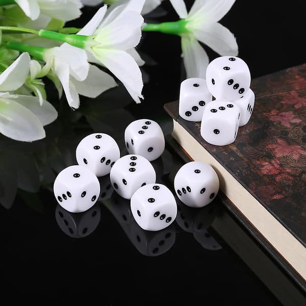 10 stk 16 mm D3 sekskantede terningperler for Dungeons & Dragon D&d Rpg Poly Desktop F