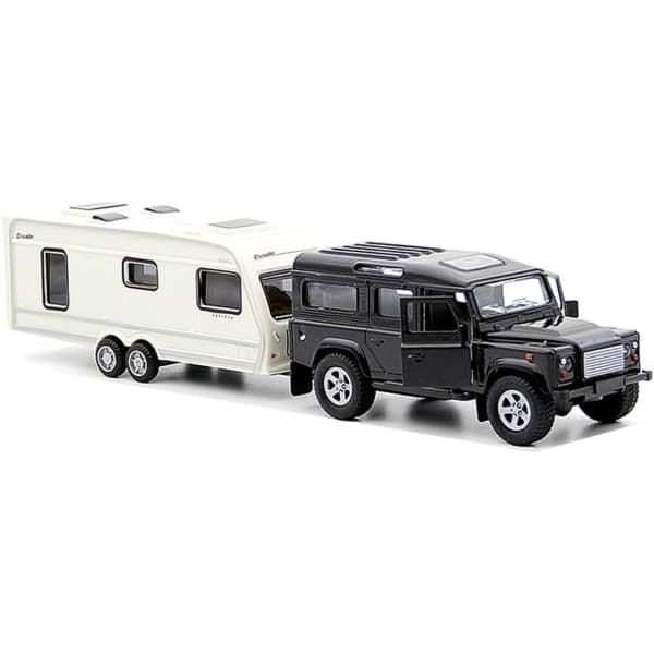 Legetøj Autocamper SUV Trailer Trækker Autocamper Legetøj til Drenge Trykstøbt Lastbil Modelbil