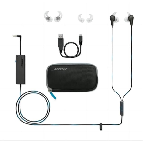 Bose QuietComfort 20 akustisk støjreducerende hovedtelefoner, Apple-enheder eller Android-enheder Sort Velegnet til Android velegnet til Apple svart