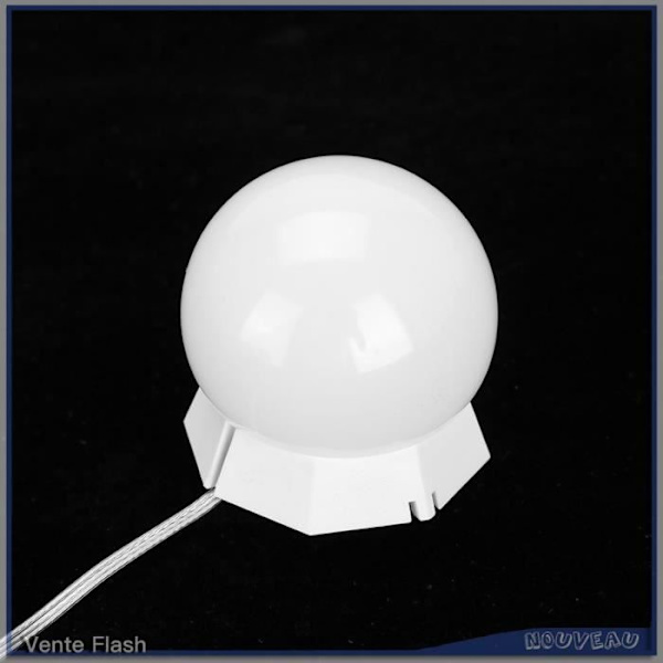 10 LED Makeup Spejl Pærer Dæmpbare Lys String Lys Varm Kold