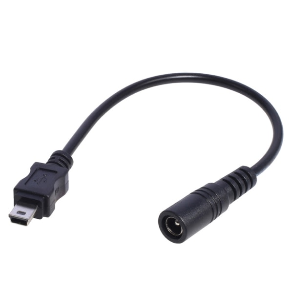DC 5.5x2.1 hona till mini USB hane-kabel 5521 Power Jack DC Power Connector- 5.5x2.1 Adapter Mini USB Converter
